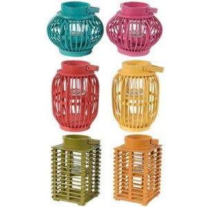 Asst. Color Wood Hanging Lantern Decor Rental